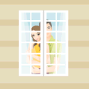 背后抱你感觉QQ表情gif搞笑图片