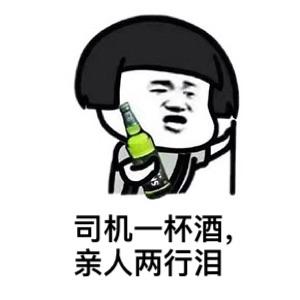 问：“晚来天欲雪，能饮一杯无”，怎么回复比较霸气？——司机一杯酒，亲人两行泪QQ表情gif搞笑图片