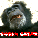 爷爷很生气QQ表情gif搞笑图片