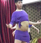 性感的小肚子QQ表情gif搞笑图片