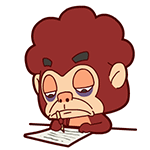 写作业QQ表情gif搞笑图片