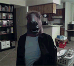 头戴面具QQ表情gif搞笑图片