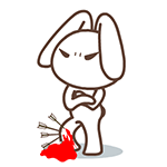 中箭也不怕QQ表情gif搞笑图片