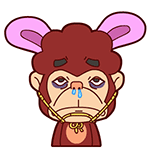 兔耳朵QQ表情gif搞笑图片