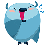 打哈欠QQ表情gif搞笑图片