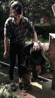 吹风机是我家发明的QQ表情gif搞笑图片