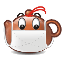 戴口罩QQ表情gif搞笑图片