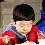 吃面条QQ表情gif搞笑图片