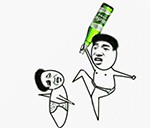 砸死你QQ表情gif搞笑图片