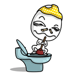 通马桶QQ表情gif搞笑图片