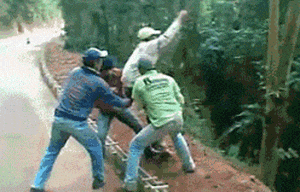 大家散了吧，你们已经完成了他的遗愿QQ表情gif搞笑图片