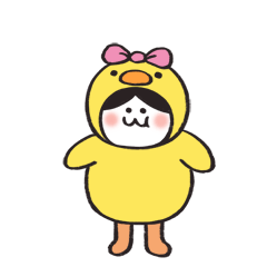 扮小鸟QQ表情gif搞笑图片