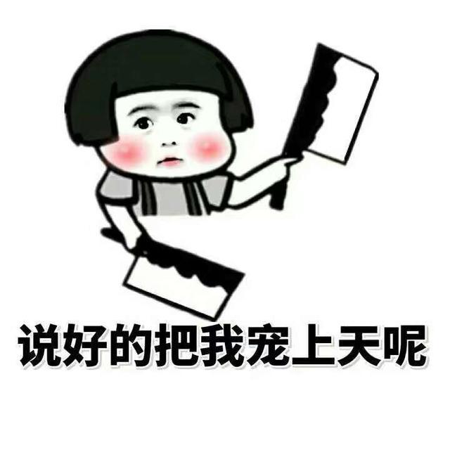 说好的把我宠上天呢QQ表情gif搞笑图片