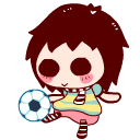 踢足球QQ表情gif搞笑图片