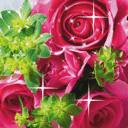 红玫瑰QQ表情gif搞笑图片