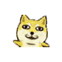 doge小黄狗得瑟爱斗图gif搞笑图片
