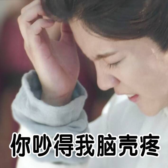 你吵得我脑壳疼爱斗图gif搞笑图片