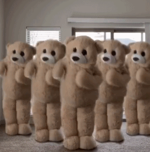 小熊跳舞GIF 动图爱斗图gif搞笑图片