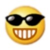 小黄脸龇牙表情包 墨镜爱斗图gif搞笑图片