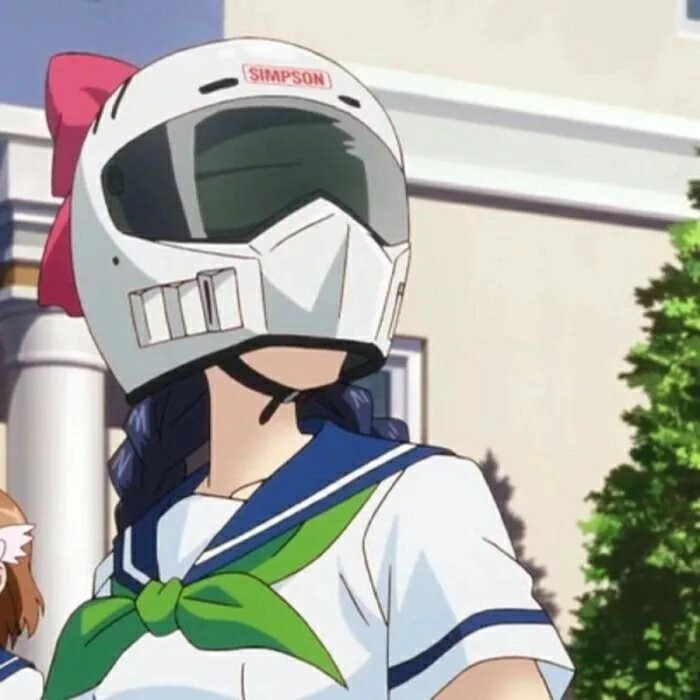 爆音少女头盔少女爱斗图gif搞笑图片