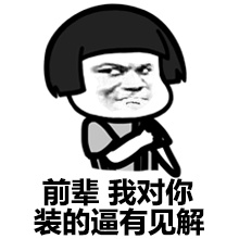 前辈，我对你装的逼有见解爱斗图gif搞笑图片