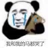 我和我的马都哭了（沙雕马）爱斗图gif搞笑图片