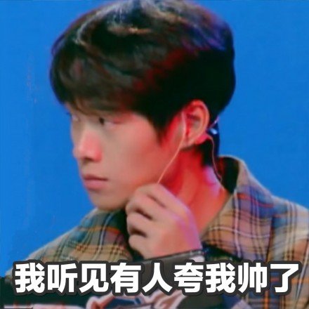 我听见有人夸我帅了爱斗图gif搞笑图片