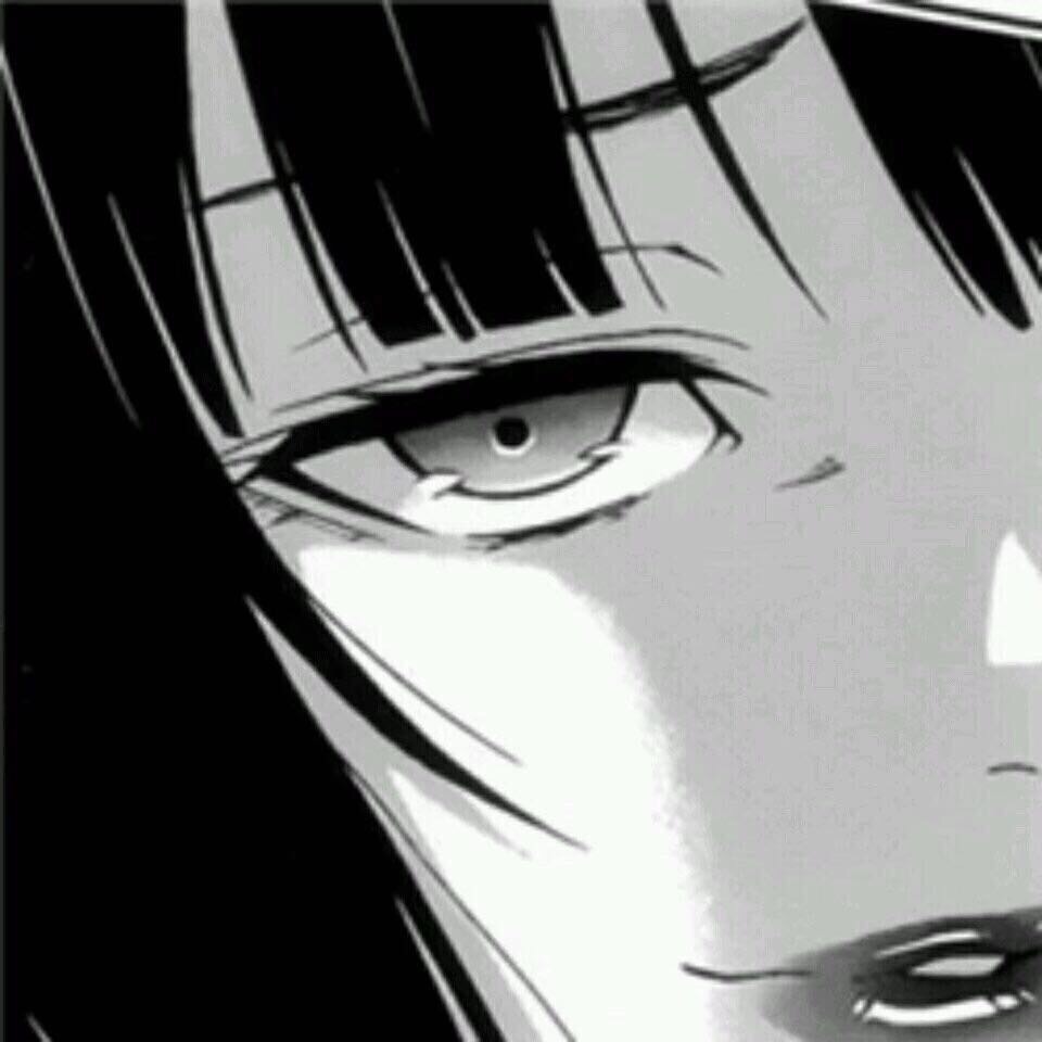 黑白动漫女头爱斗图gif搞笑图片