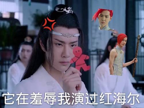 它在羞辱我演过红海尔（陈情令）爱斗图gif搞笑图片