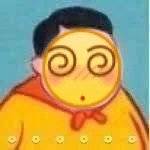 胖虎无语（龇牙小黄脸）爱斗图gif搞笑图片