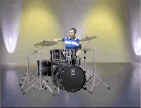 马保国打鼓 GIF 动图表情包爱斗图gif搞笑图片