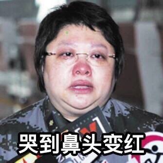 哭到鼻头变红爱斗图gif搞笑图片