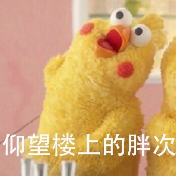 仰望楼上的胖次（胖子）爱斗图gif搞笑图片