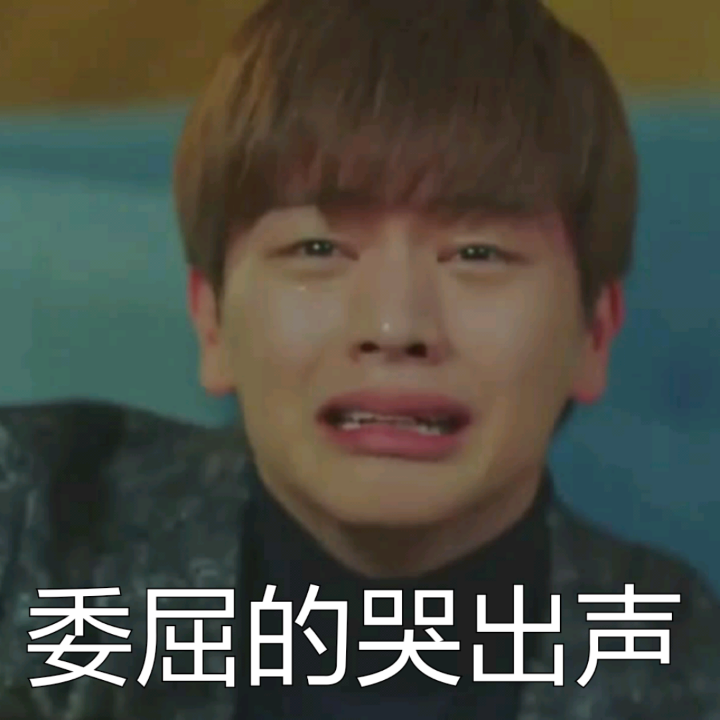 委屈的哭出声爱斗图gif搞笑图片