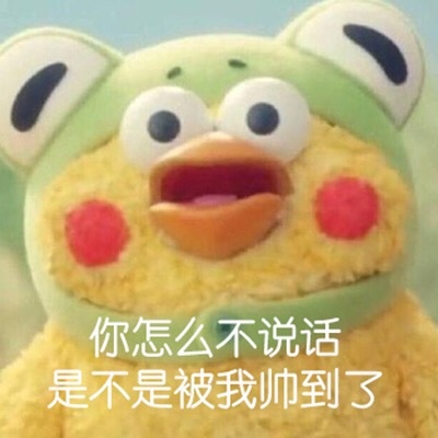 你怎么不说话，是不是被我帅到了爱斗图gif搞笑图片