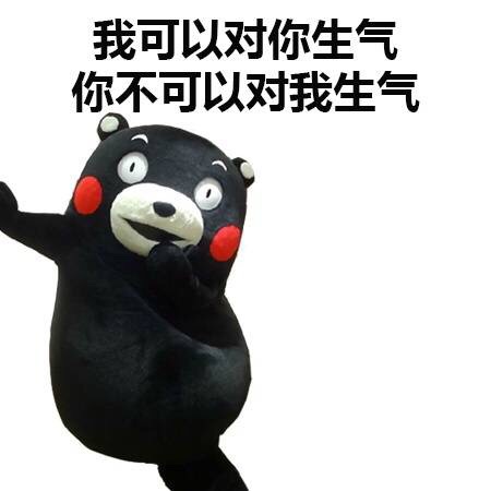 我可以对你生气，你不可以对我生气爱斗图gif搞笑图片