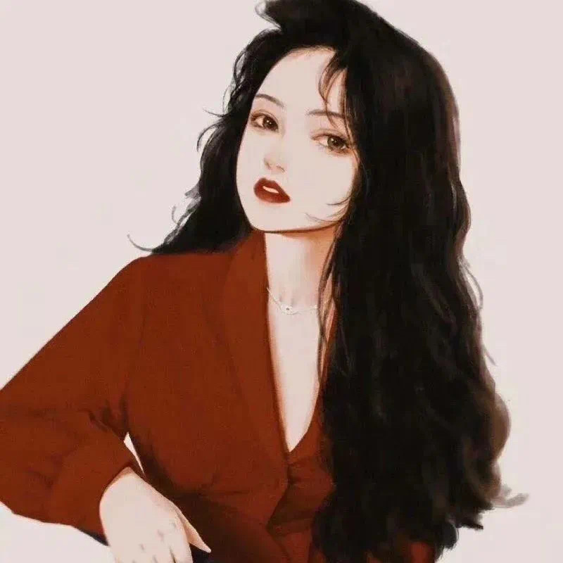 红衣女子女生头像2爱斗图gif搞笑图片