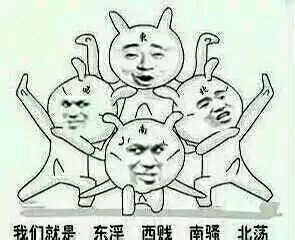 我们是：东淫，西贱，南骚，北荡爱斗图gif搞笑图片