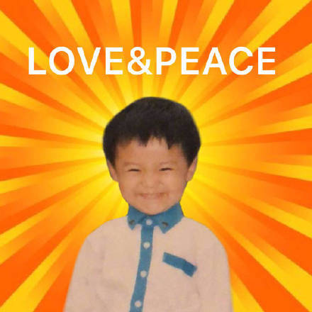 LOVE&PEACE（爱和和平）爱斗图gif搞笑图片