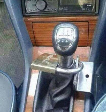 手动档专属防盗系统 你值得拥有搞笑图吧gif搞笑图片