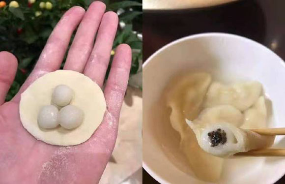 沙雕有趣图片 饺子与汤圆的结合搞笑图吧gif搞笑图片