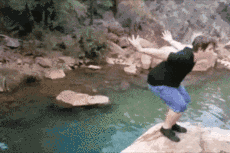 户外跳水有风险搞笑图吧gif搞笑图片