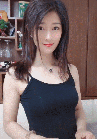 望着你微微一笑的妹子搞笑图吧gif搞笑图片