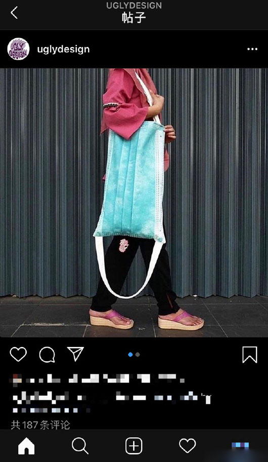 创意新款口罩外观挎包搞笑图吧gif搞笑图片