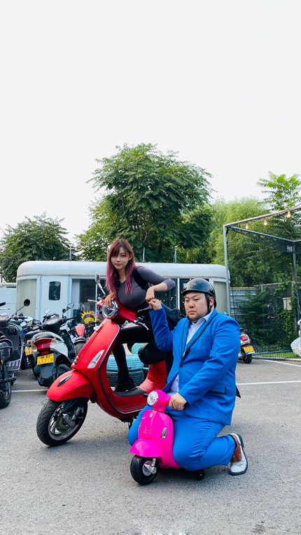 最佳骑友，骑着我心爱的小摩托搞笑图吧gif搞笑图片