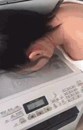 打印机扫描功能原来还可以这样玩搞笑图吧gif搞笑图片