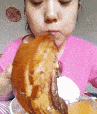 找了位超级能吃的女友搞笑图吧gif搞笑图片