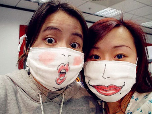 适合和闺蜜一起戴的搞怪口罩搞笑图吧gif搞笑图片