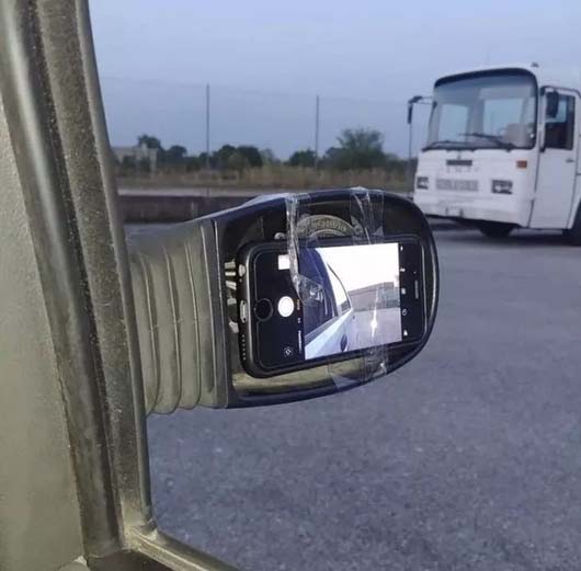 后视镜坏了以后......搞笑图吧gif搞笑图片