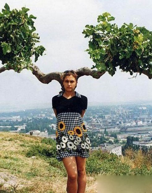 站在这个位置拍照恰到好处搞笑图吧gif搞笑图片